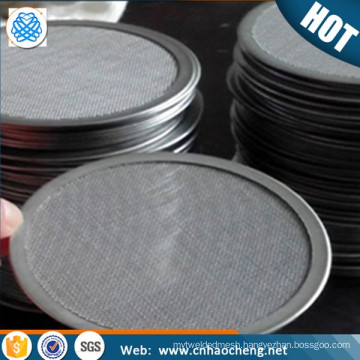 13 25 47 mm diameter 0.2 micron stainless steel 304 wire mesh filter disc